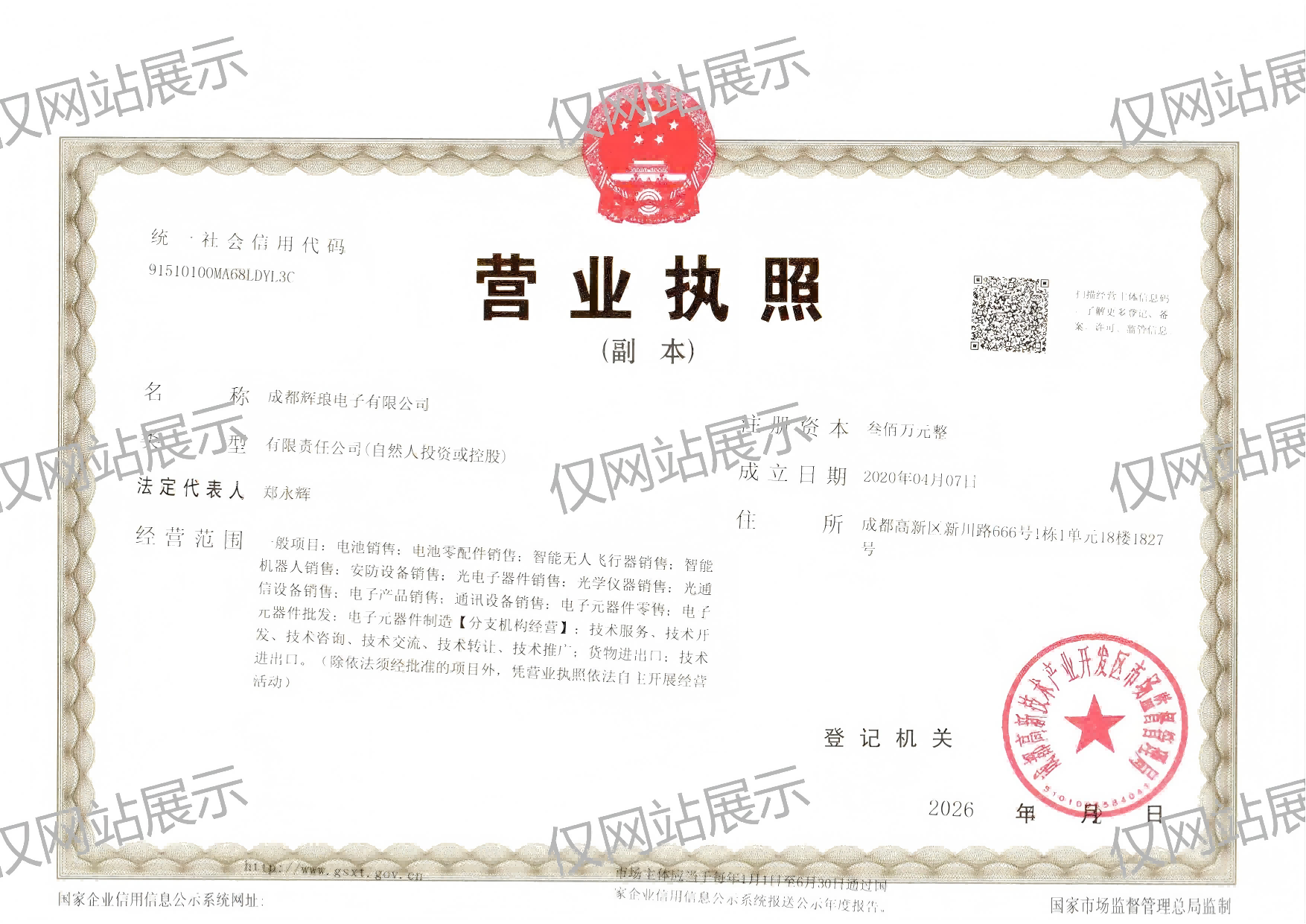 公司营业执照