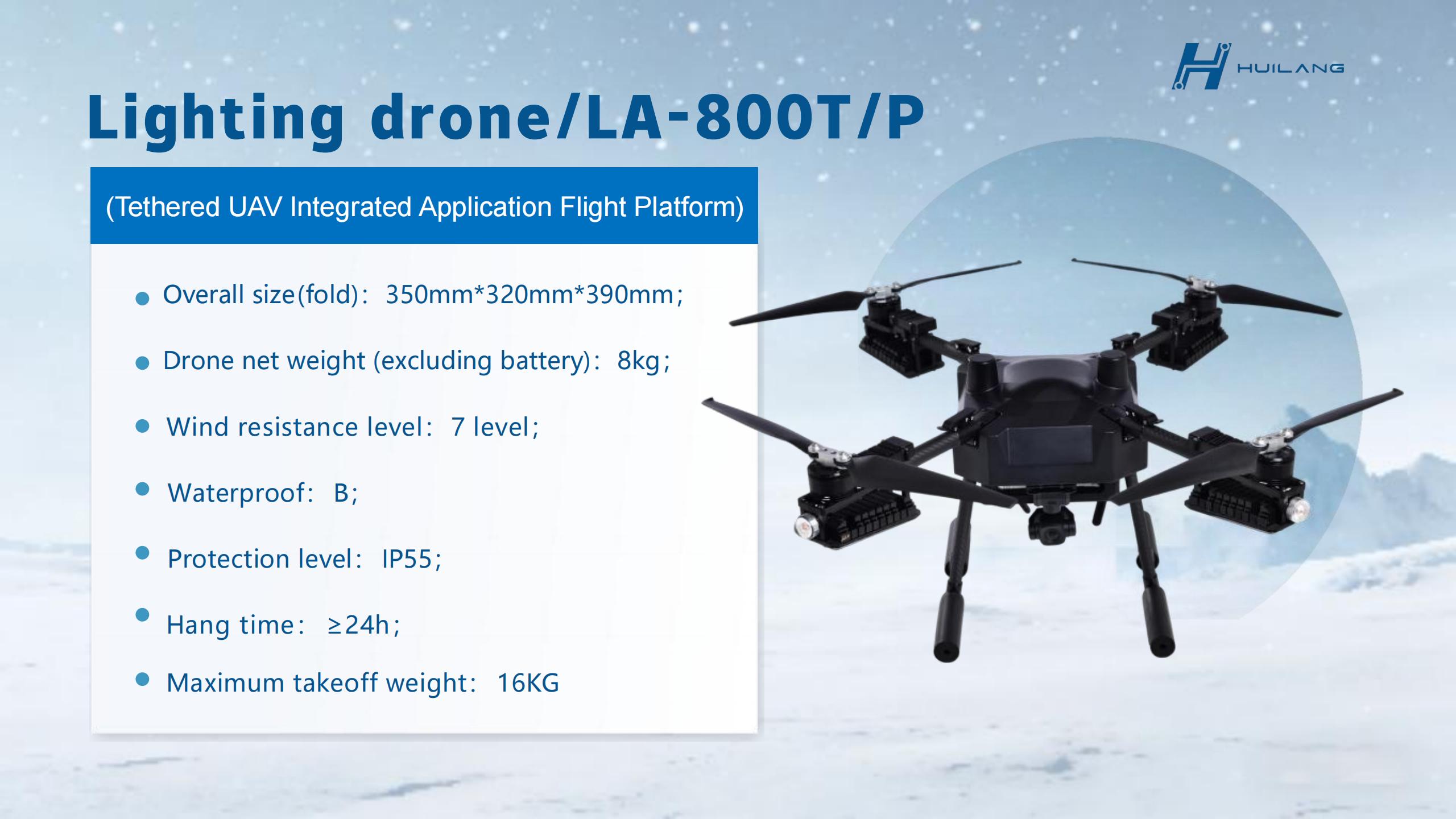 LA-800T/P Multi-Functional Tethered Lighting UAV